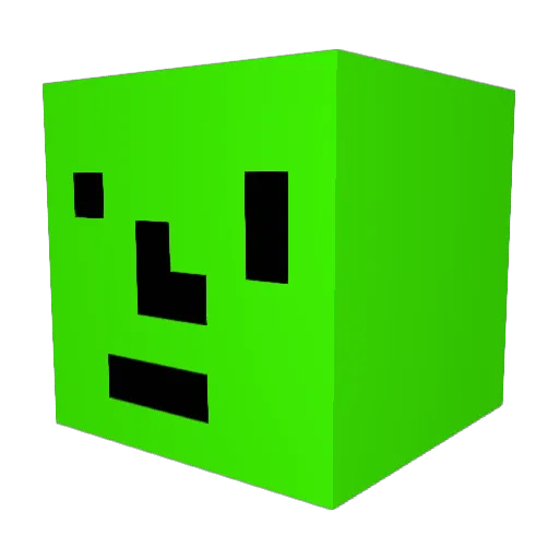 Smeetho Minecraft avatar head, 3D render