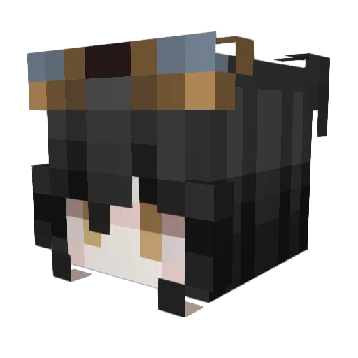 Smegeek Minecraft avatar head, 3D render