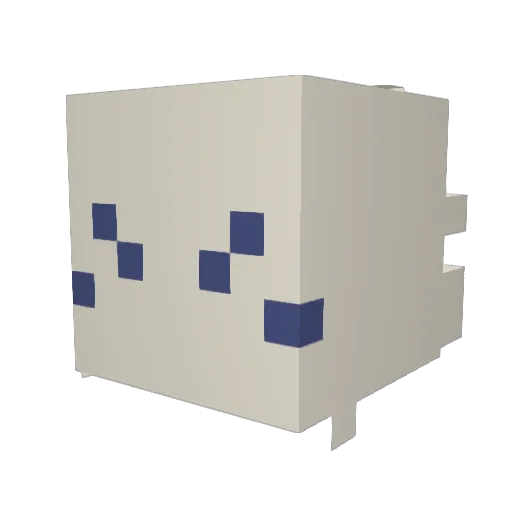 Smeglacking Minecraft avatar head, 3D render