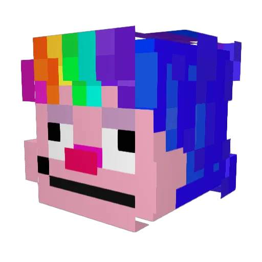 SmegsyAsian Minecraft avatar head, 3D render