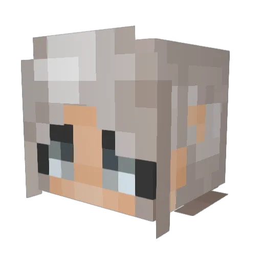 Smeily_ Minecraft avatar head, 3D render