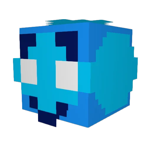 Smekky_ Minecraft avatar head, 3D render