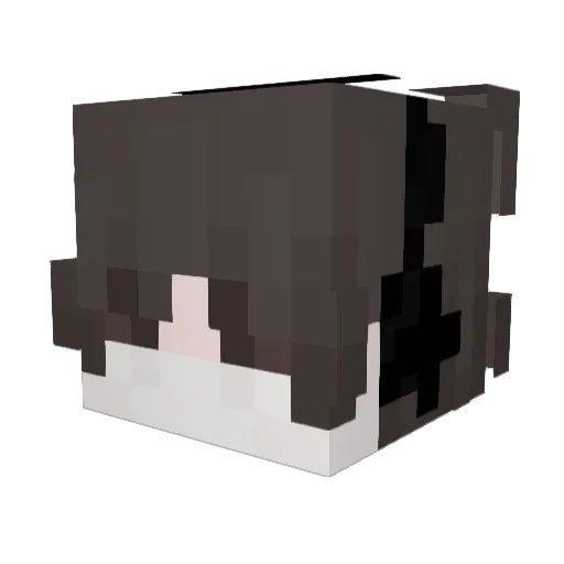 Smeleks Minecraft avatar head, 3D render
