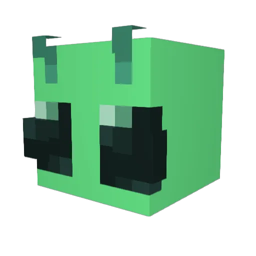 Smelestvin Minecraft avatar head, 3D render