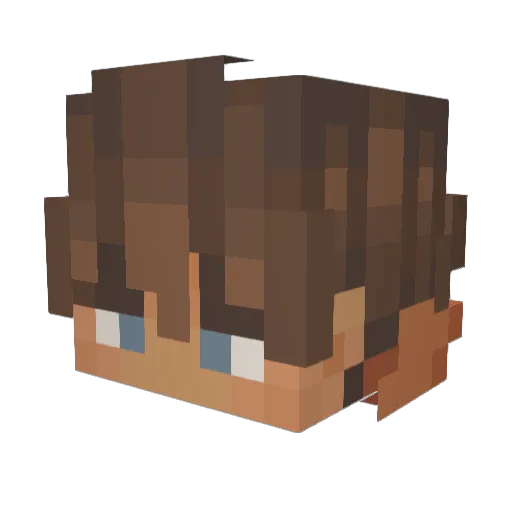 SmellFeety Minecraft avatar head, 3D render