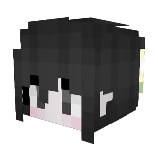 Smellnana Minecraft avatar head, 3D render