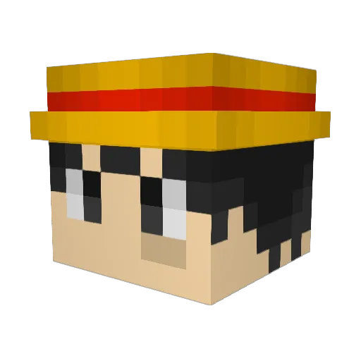 SmellyCraft Minecraft avatar head, 3D render