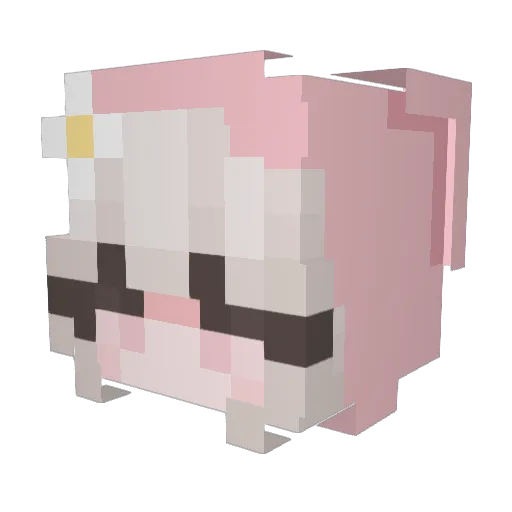 SmellyDaisy Minecraft avatar head, 3D render