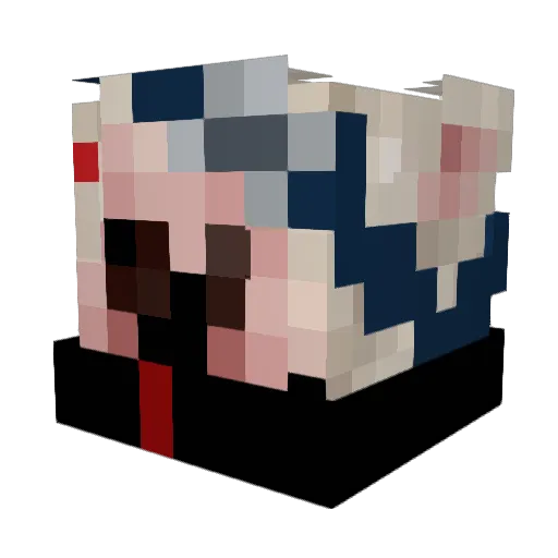 SmellyPapi Minecraft avatar head, 3D render