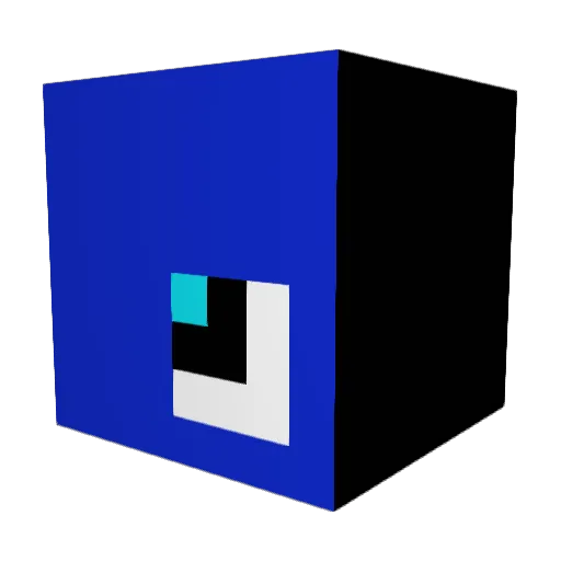 Smelvino Minecraft avatar head, 3D render