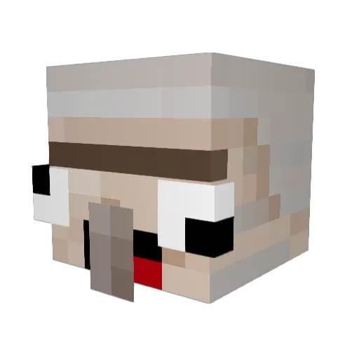 Smenton65 Minecraft avatar head, 3D render