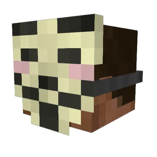 Smerh Minecraft avatar head, 3D render
