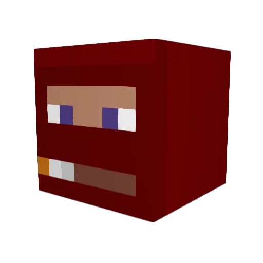 Smevz Minecraft avatar head, 3D render