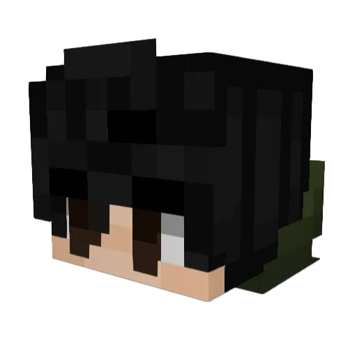 SmexyCas Minecraft avatar head, 3D render