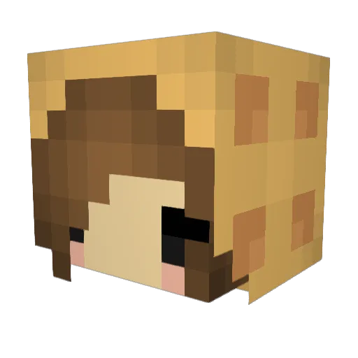 SmexyWeffle Minecraft avatar head, 3D render