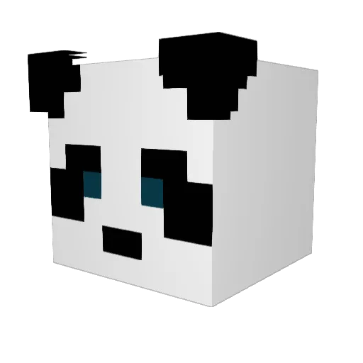 Smexypanda94 Minecraft avatar head, 3D render