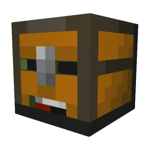 SmhMomo Minecraft avatar head, 3D render