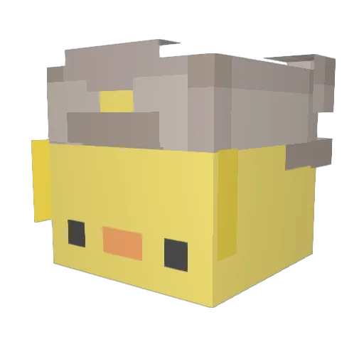 SmhTequ Minecraft avatar head, 3D render