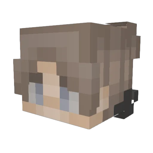 SmiLekoDa Minecraft avatar head, 3D render