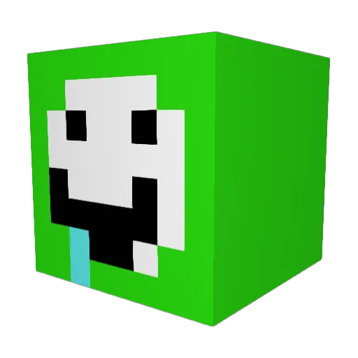 SmiddiAHG Minecraft avatar head, 3D render