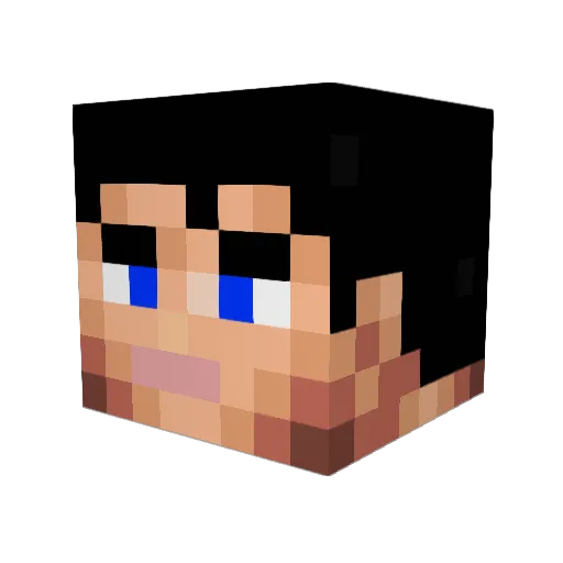 Smikkel12 Minecraft avatar head, 3D render