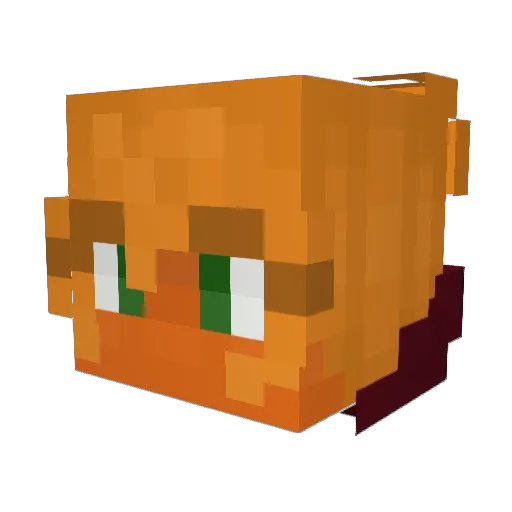 Smilb Minecraft avatar head, 3D render