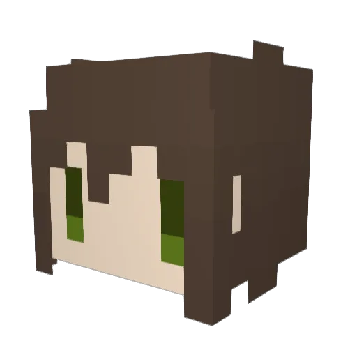 Smile841 Minecraft avatar head, 3D render