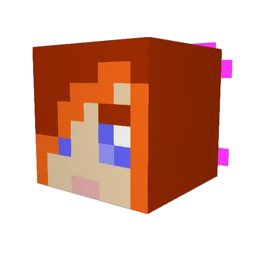SmileCandyy Minecraft avatar head, 3D render