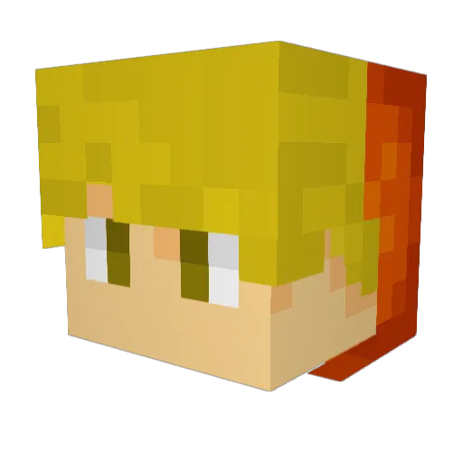 SmileGamesXD Minecraft avatar head, 3D render