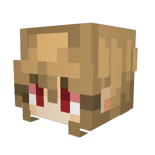 SmileItsSilica Minecraft avatar head, 3D render