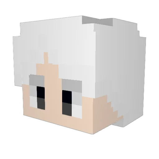 SmileKan Minecraft avatar head, 3D render