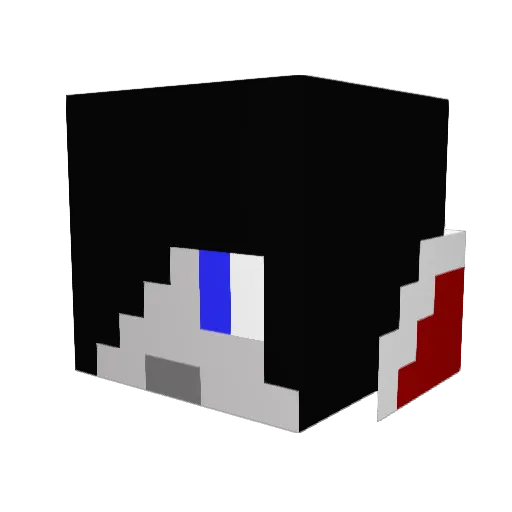 Smile_23 Minecraft avatar head, 3D render