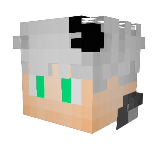 Smile_Spirit Minecraft avatar head, 3D render
