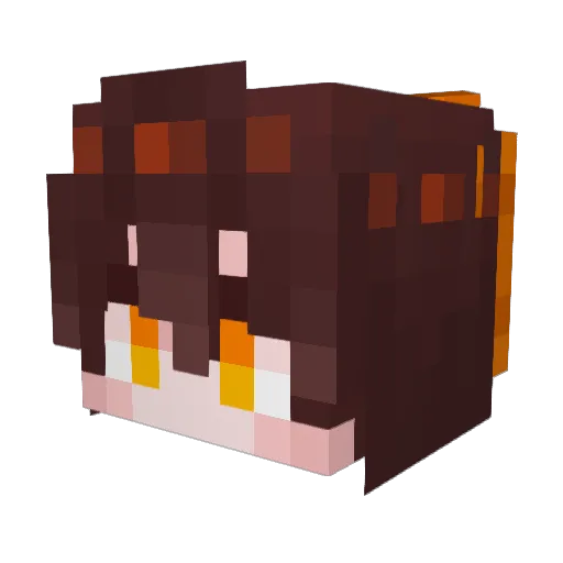 Smile_Star_ Minecraft avatar head, 3D render