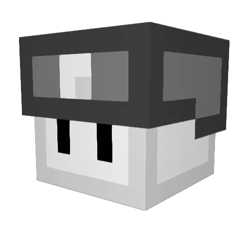 Smile_Yasu Minecraft avatar head, 3D render