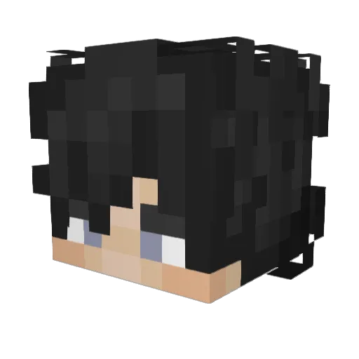 Smile_faker Minecraft avatar head, 3D render
