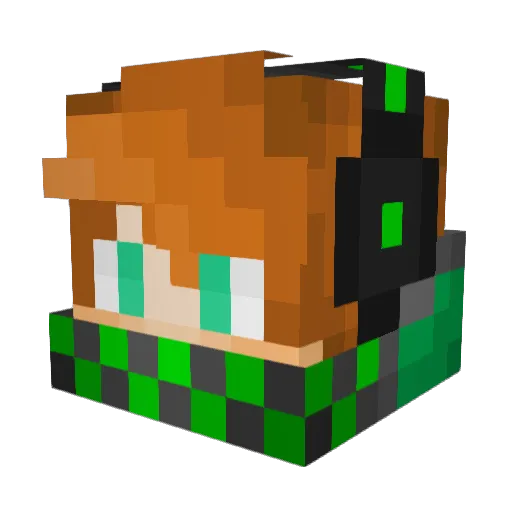 SmiledBanjo7 Minecraft avatar head, 3D render