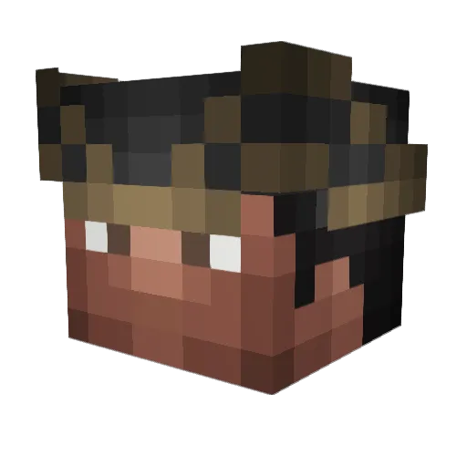 Smileeyface Minecraft avatar head, 3D render