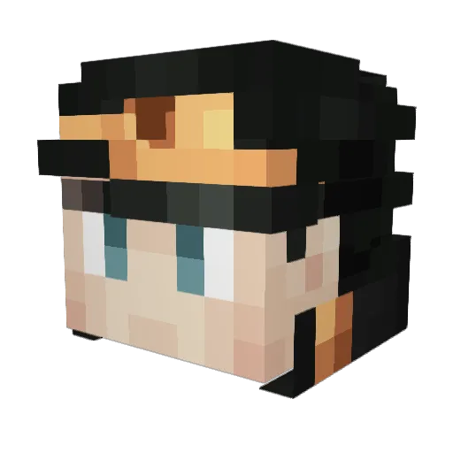 Smileight Minecraft avatar head, 3D render
