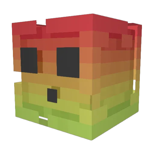 Smiles9851 Minecraft avatar head, 3D render