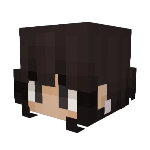 Smilestrawbunny Minecraft avatar head, 3D render