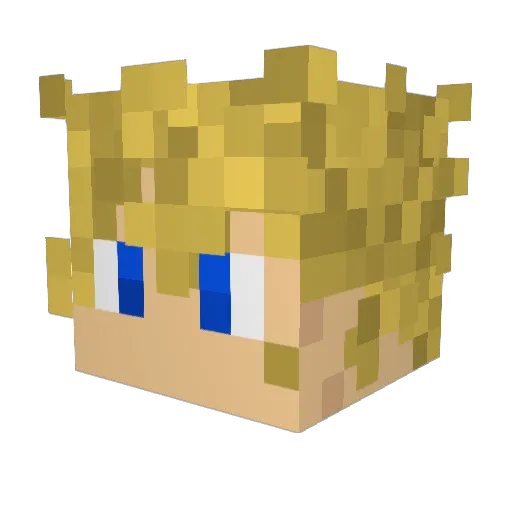 Smiley4y Minecraft avatar head, 3D render