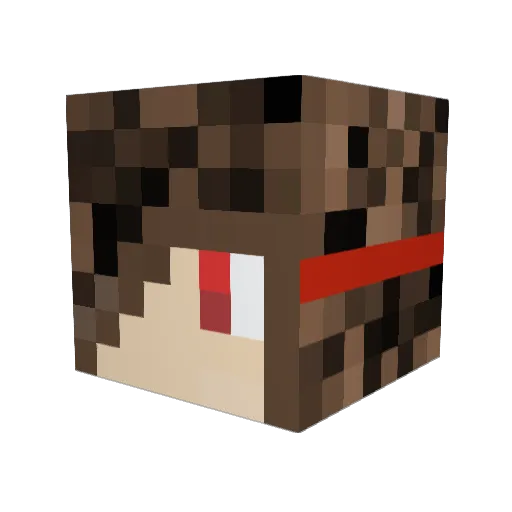 SmileyGladHands Minecraft avatar head, 3D render