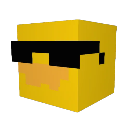 SmileyINSANITY Minecraft avatar head, 3D render