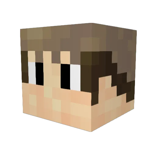 Smileybubi Minecraft avatar head, 3D render