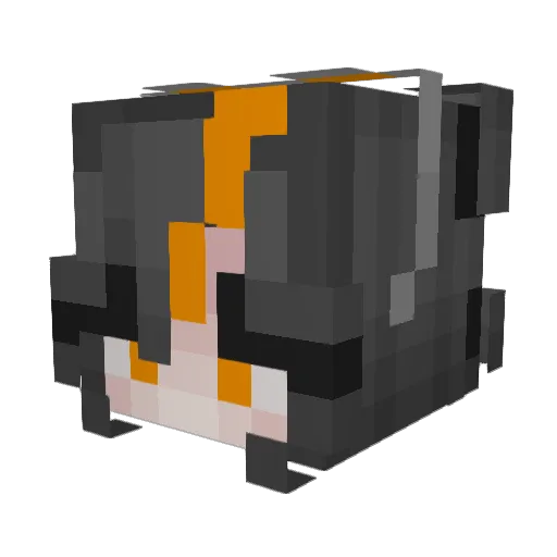 Smiling_Maslk Minecraft avatar head, 3D render