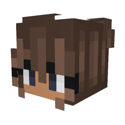 Smilla17 Minecraft avatar head, 3D render