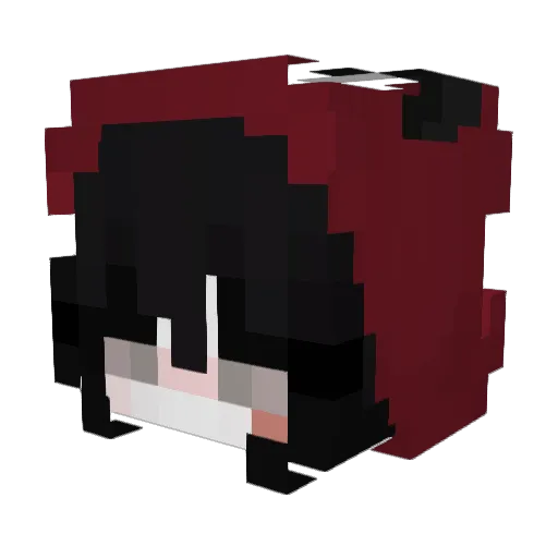 Smilling_01 Minecraft avatar head, 3D render