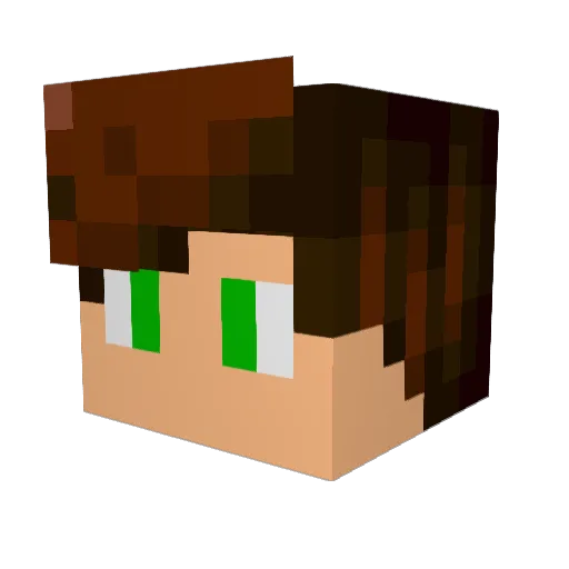 Smilus Minecraft avatar head, 3D render