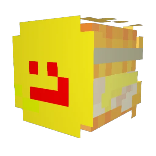 SmilyCrit Minecraft avatar head, 3D render